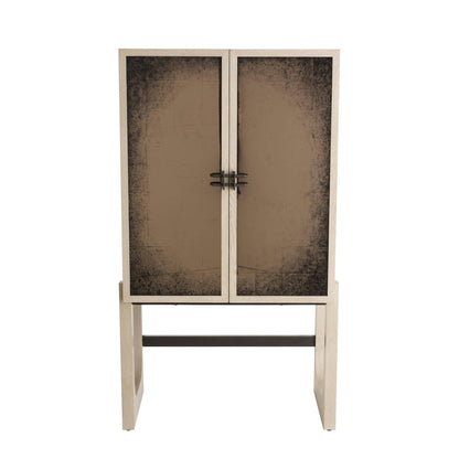 Arteriors Home Jermaine Cocktail Cabinet Antiqued Amber