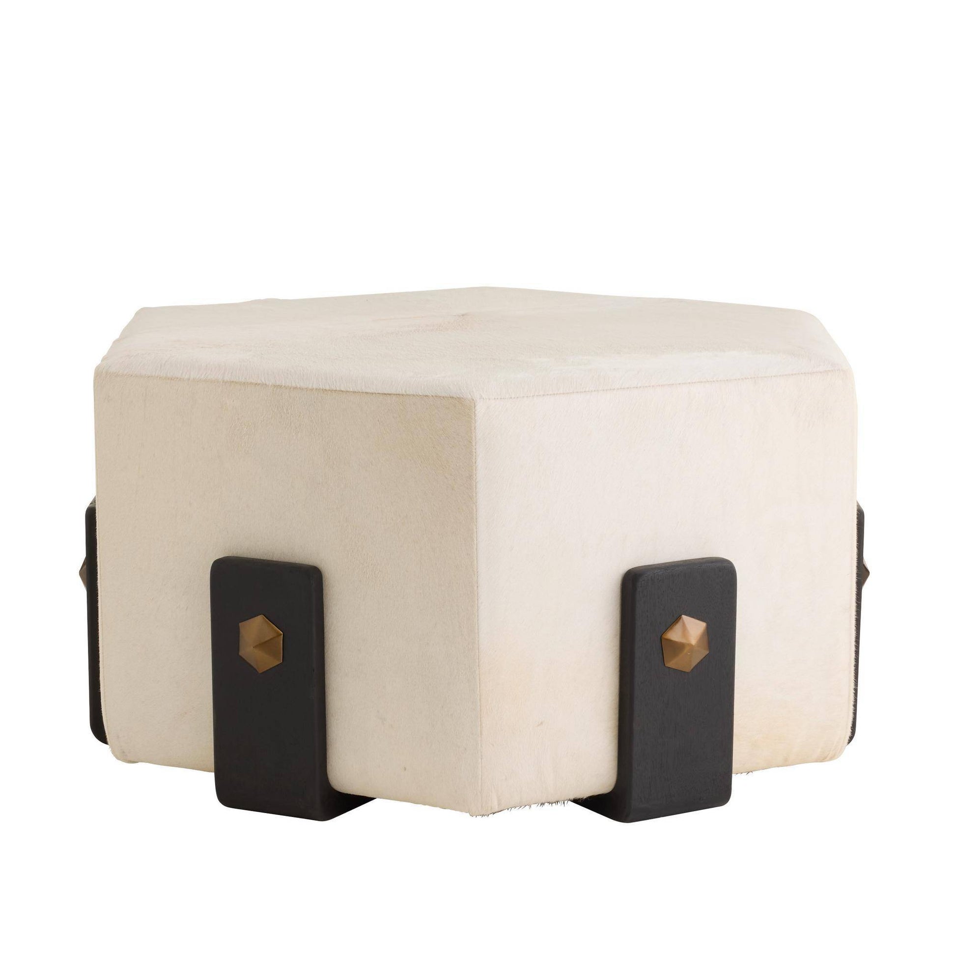 Arteriors Home Ivonne Ottoman White