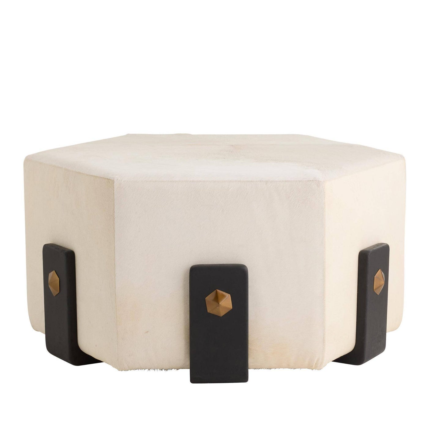Arteriors Home Ivonne Ottoman White