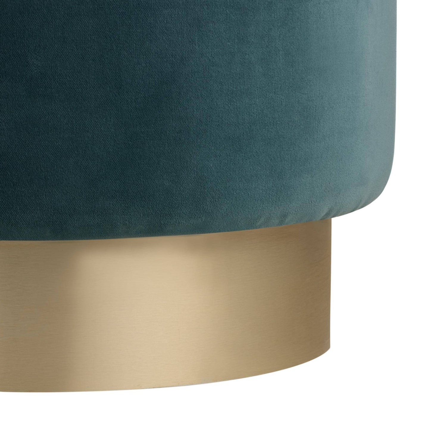 Arteriors Home Avalon Swivel Ottoman Aegean Performance Velvet Aegean