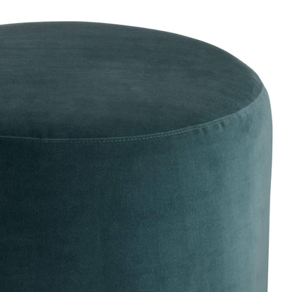 Arteriors Home Avalon Swivel Ottoman Aegean Performance Velvet Aegean
