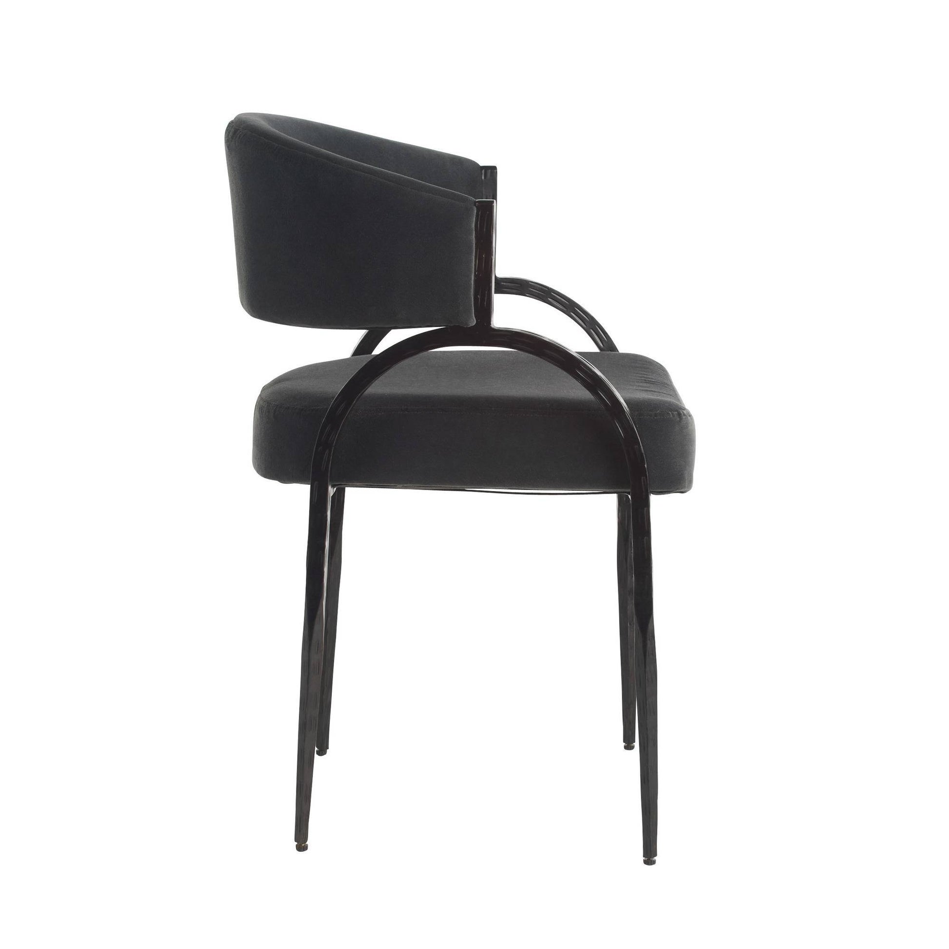 Arteriors Home Bahati Chair Midnight Grey