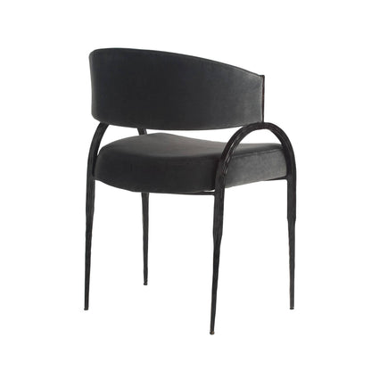 Arteriors Home Bahati Chair Midnight Grey