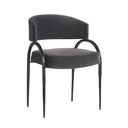Arteriors Home Bahati Chair Midnight Grey