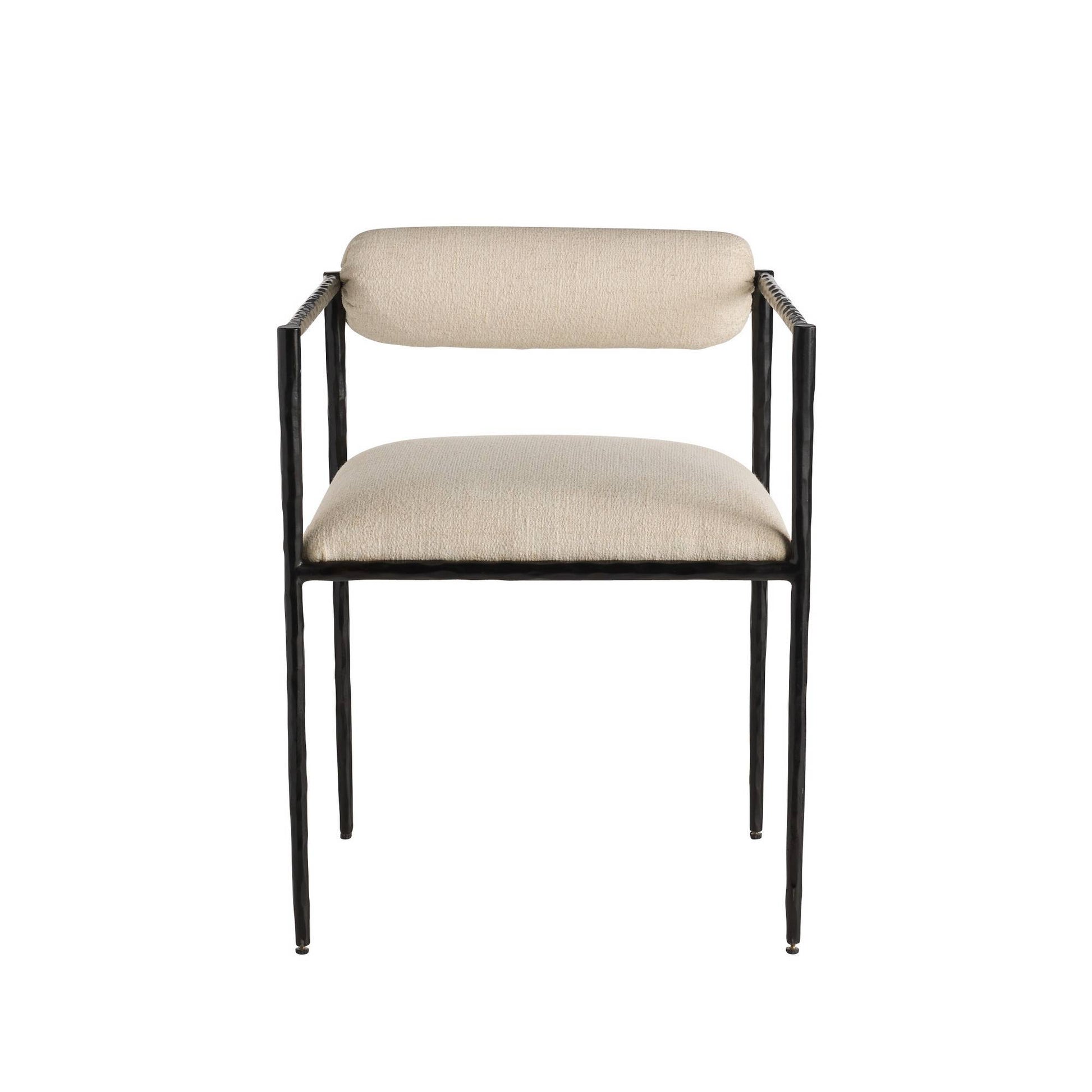 Arteriors Home Barbana Chair Oxford White Performance Fabric Oxford White