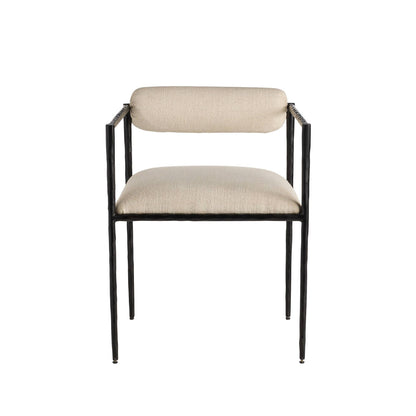 Arteriors Home Barbana Chair Oxford White Performance Fabric Oxford White