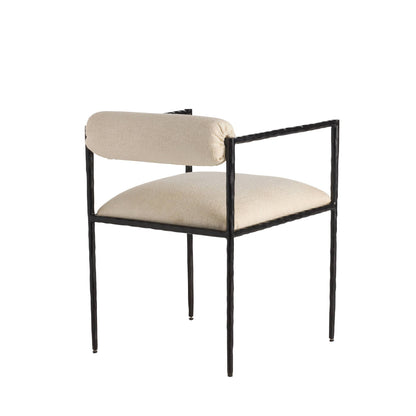 Arteriors Home Barbana Chair Oxford White Performance Fabric Oxford White