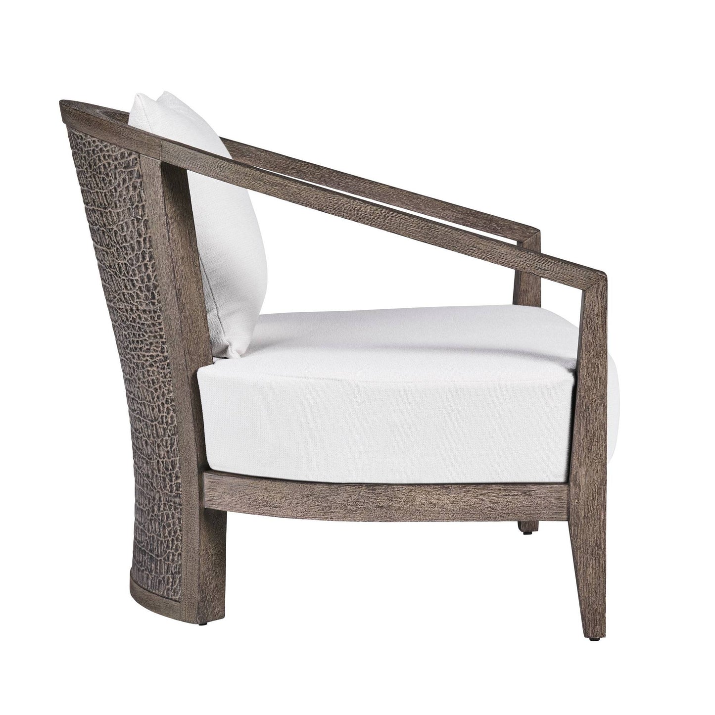 Arteriors Home Sobek Textured Back Outdoor Lounge Chair