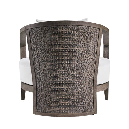 Arteriors Home Sobek Textured Back Outdoor Lounge Chair