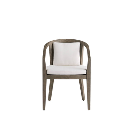 Arteriors Home Sobek Textured Back Outdoor Dining Chair