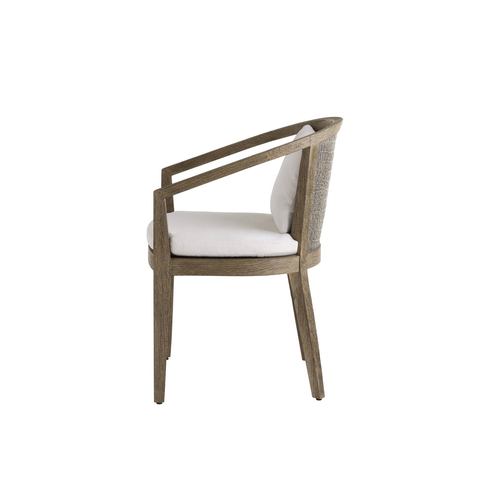 Arteriors Home Sobek Textured Back Outdoor Dining Chair
