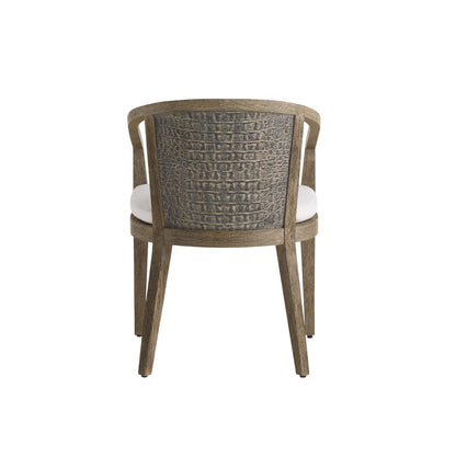 Arteriors Home Sobek Textured Back Outdoor Dining Chair