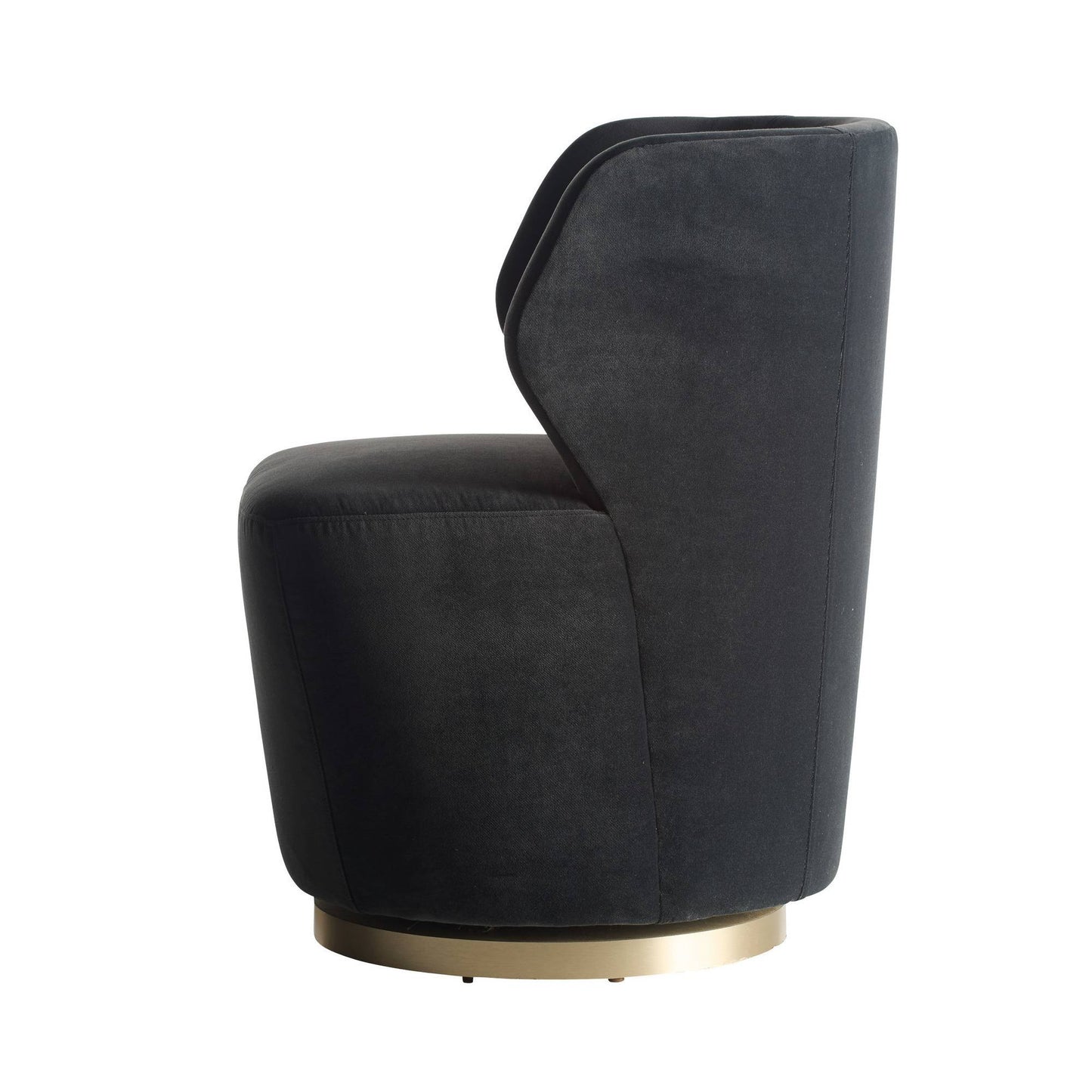 Arteriors Home Poppy Chair Midnight Grey Performance Velvet Midnight Grey
