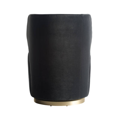 Arteriors Home Poppy Chair Midnight Grey Performance Velvet Midnight Grey