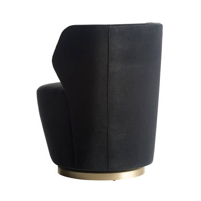 Arteriors Home Poppy Chair Midnight Grey Performance Velvet Midnight Grey