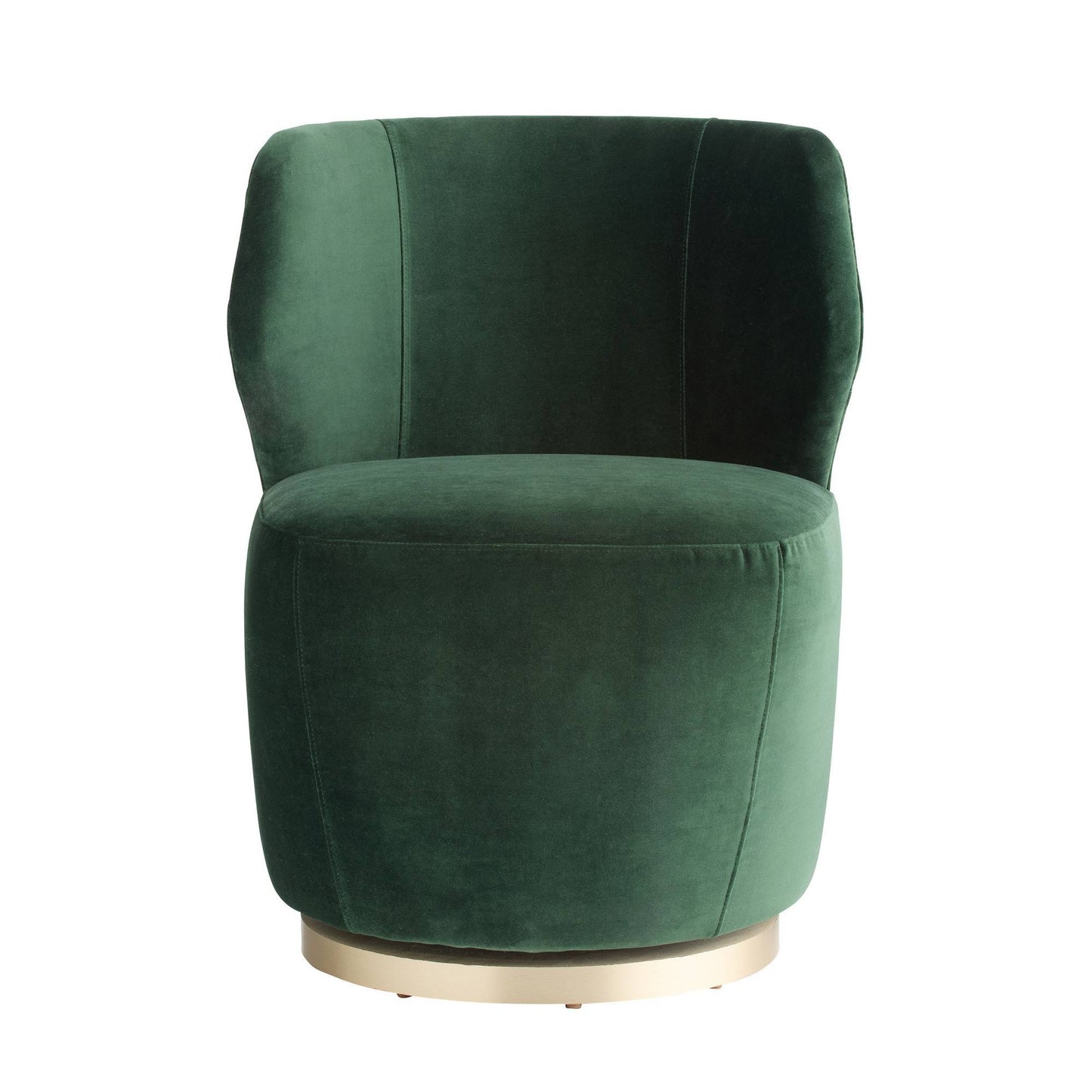 Arteriors Home Poppy Chair Forest Velvet Champagne Swivel Forest