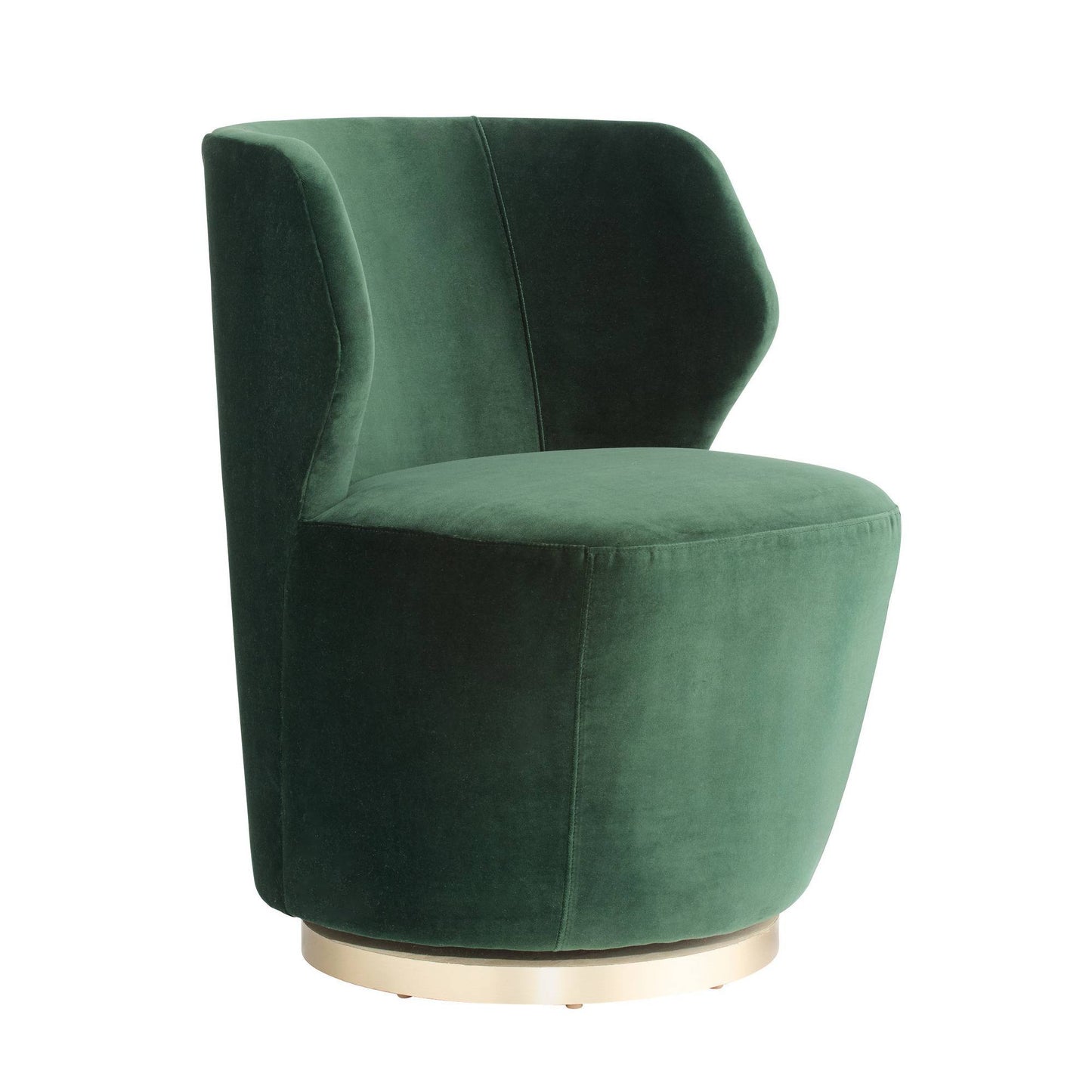 Arteriors Home Poppy Chair Forest Velvet Champagne Swivel Forest