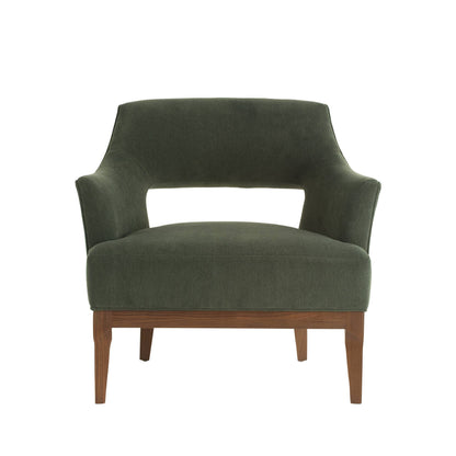 Arteriors Home Laurette Chair Pine Performance Chenille Pine