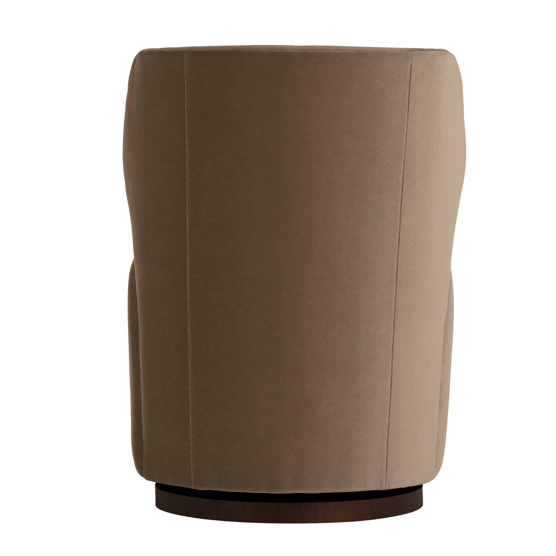 Arteriors Home Poppy Swivel Chair Cocoa Performance Velvet Cocoa