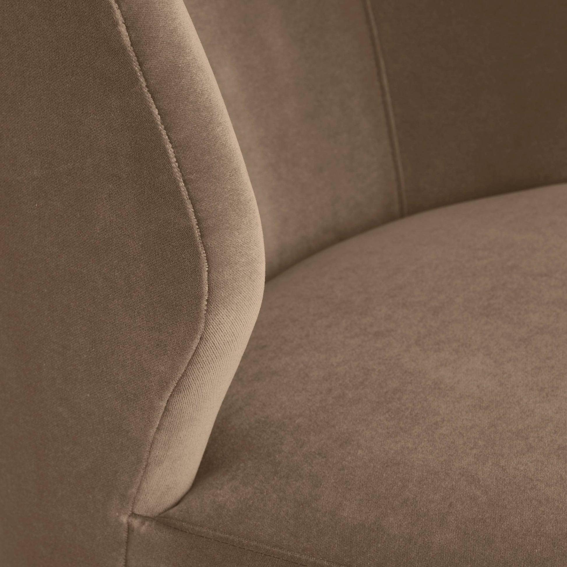 Arteriors Home Poppy Swivel Chair Cocoa Performance Velvet Cocoa