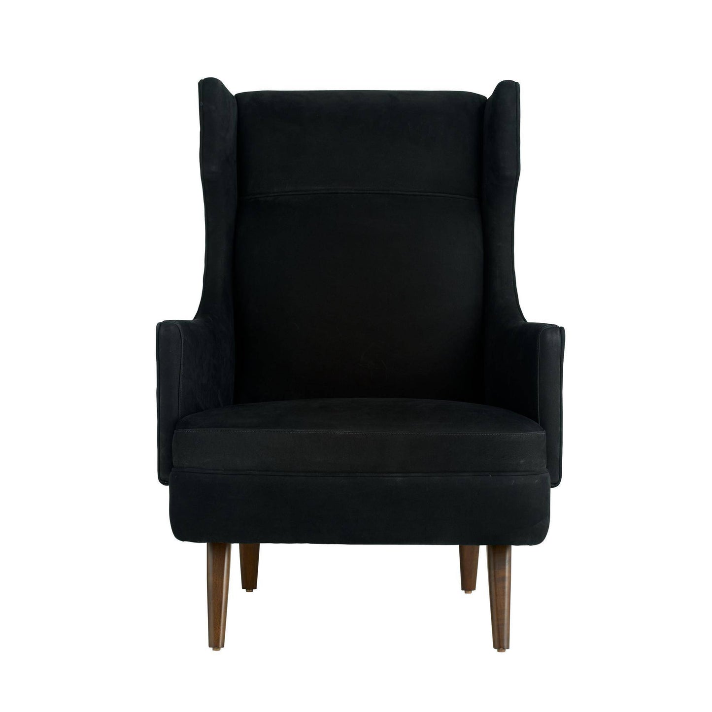 Arteriors Home Budelli Wing Chair Noir Nubuck