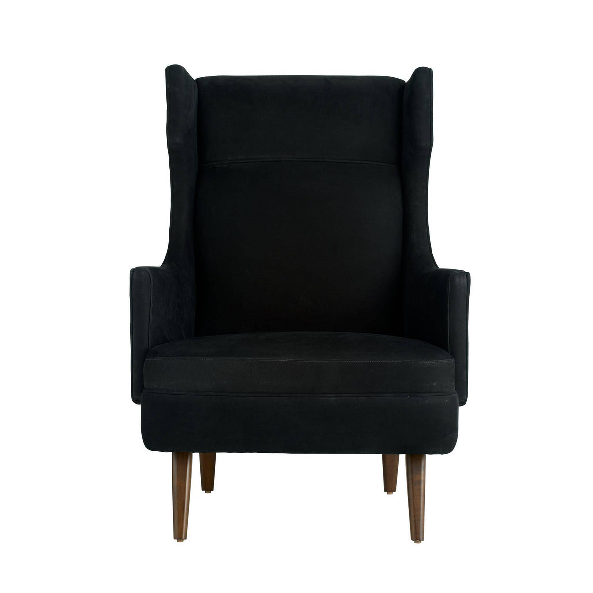 Budelli Wing Chair Noir Nubuck