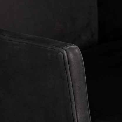 Arteriors Home Budelli Wing Chair Noir Nubuck