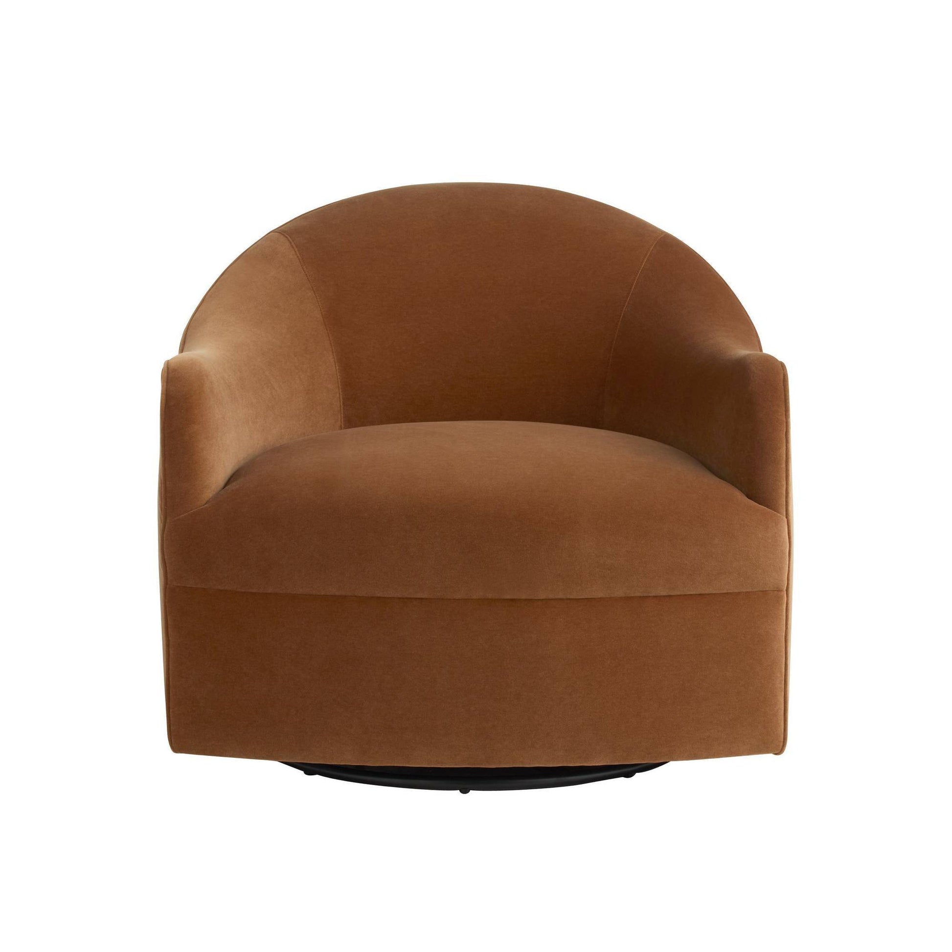 Arteriors Home Delfino Swivel Chair Cider Performance Velvet Cider