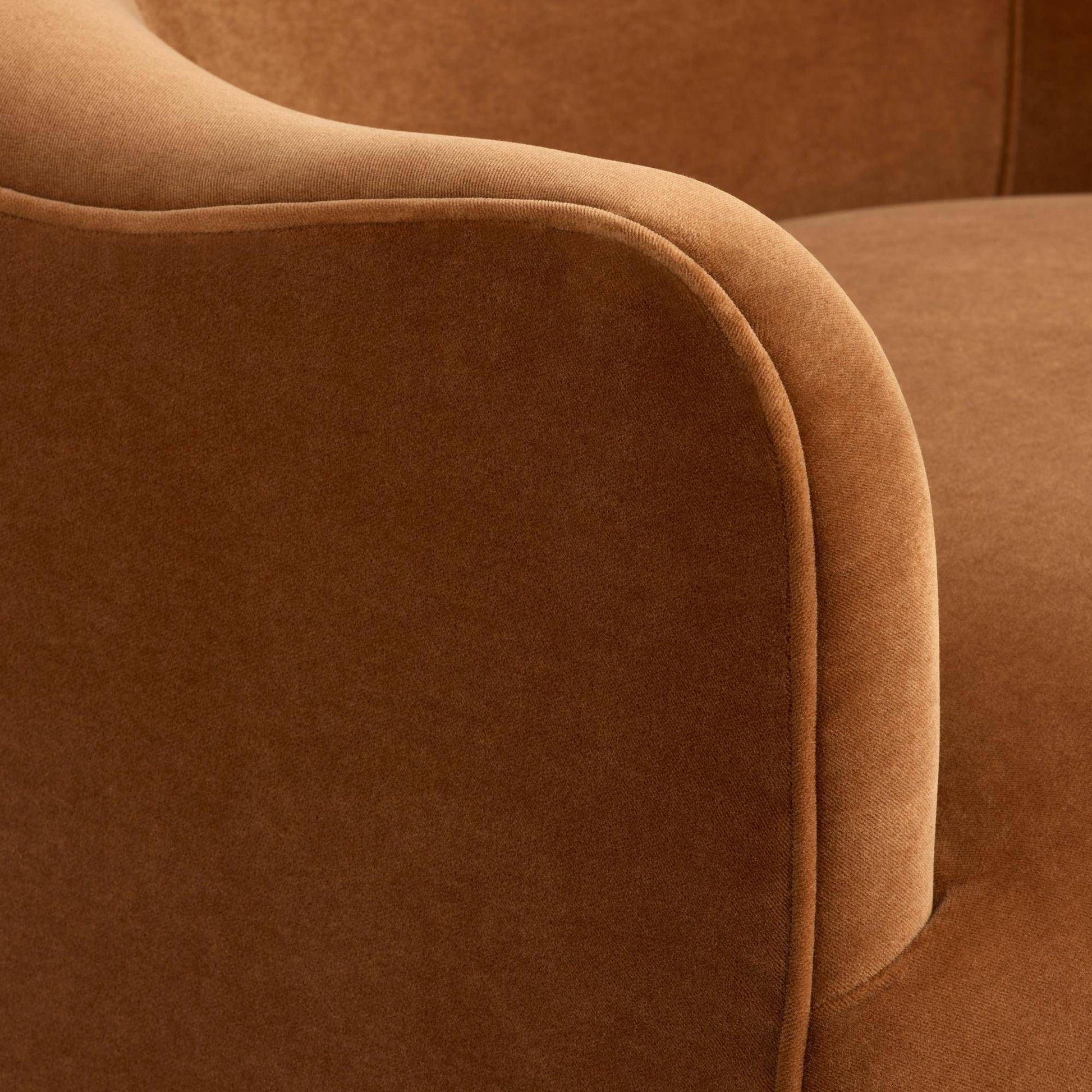 Arteriors Home Delfino Swivel Chair Cider Performance Velvet Cider