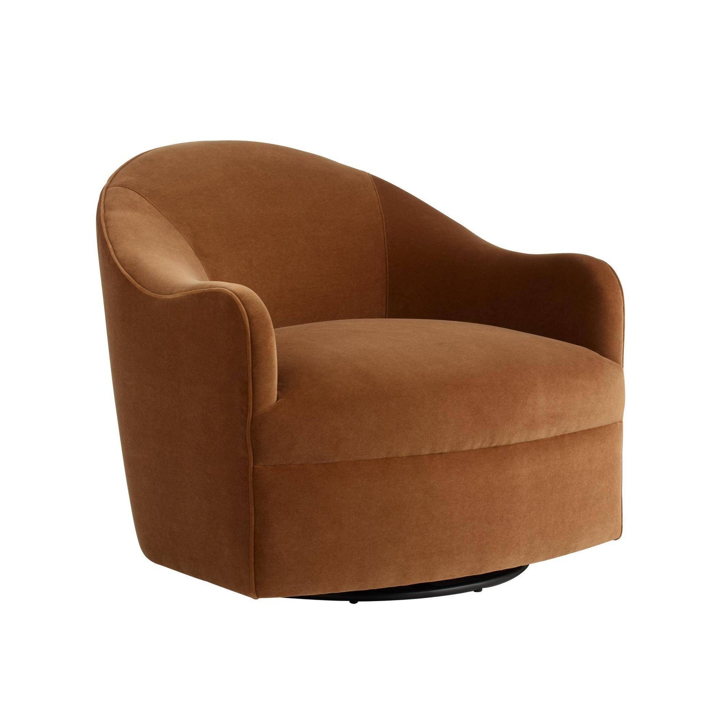 Arteriors Home Delfino Swivel Chair Cider Performance Velvet Cider