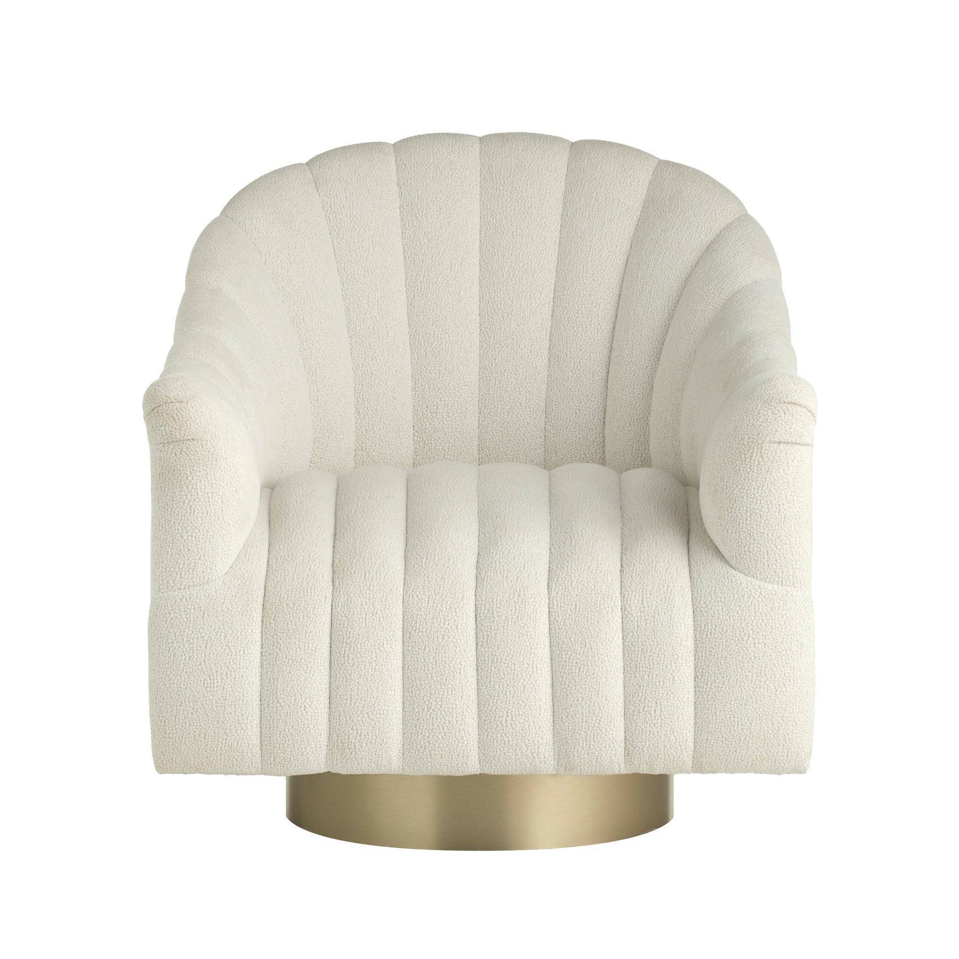 Arteriors Home Springsteen Swivel Chair Snow