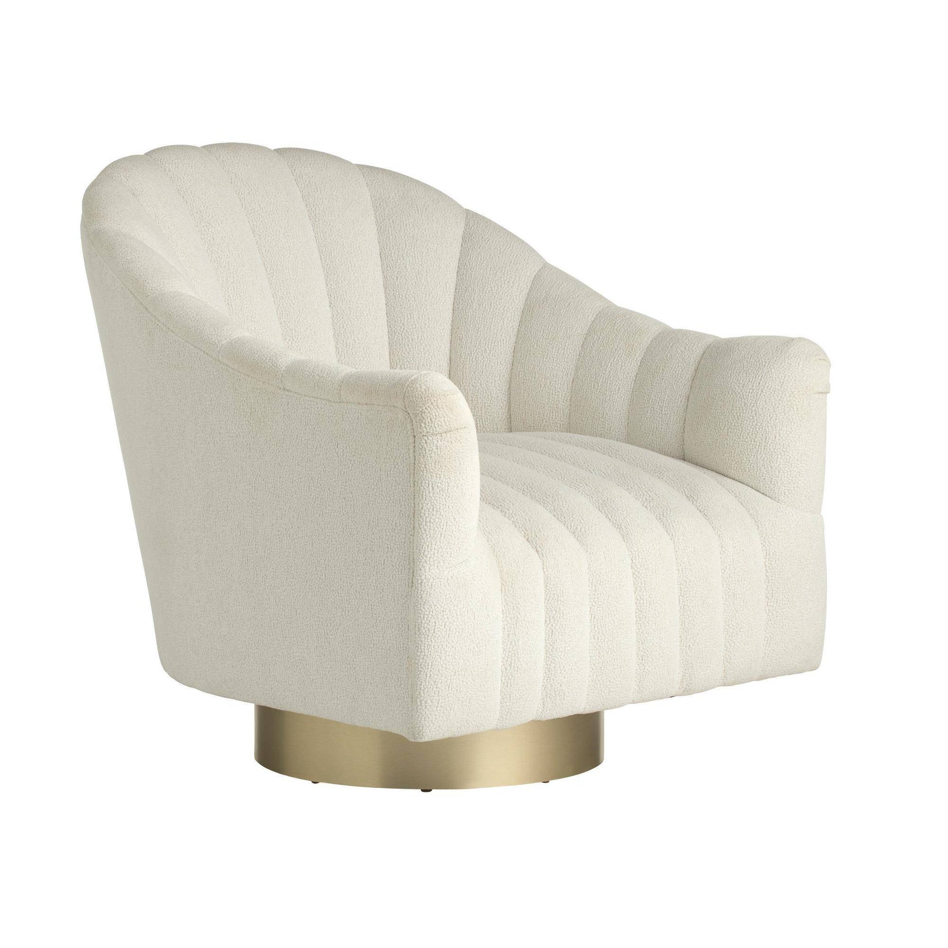 Arteriors Home Springsteen Swivel Chair Snow