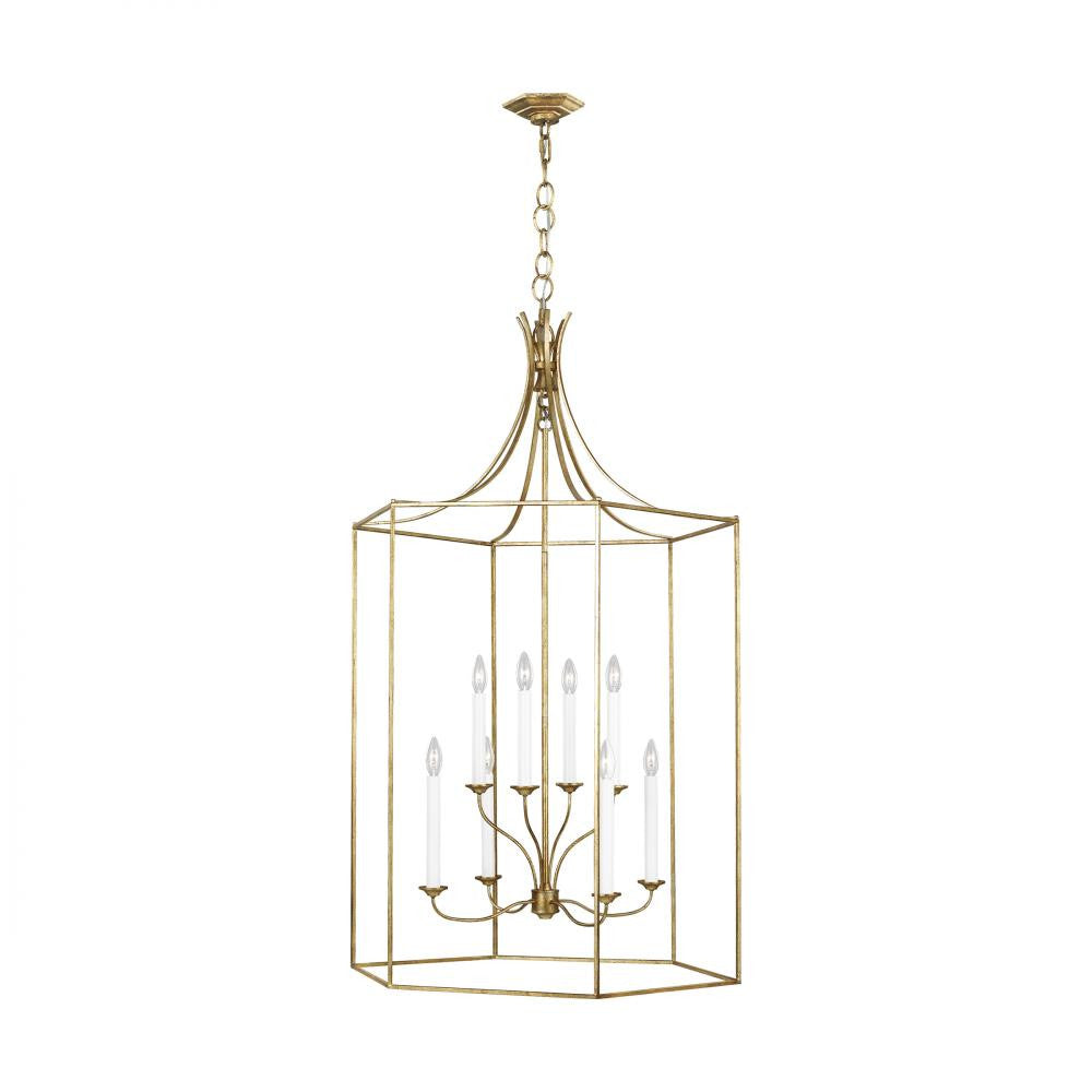 Visual Comfort Studio Bantry House 8 Light Extra Large Pendant Antique Gild