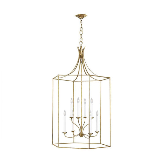 Visual Comfort Studio Bantry House 8 Light Extra Large Pendant Antique Gild