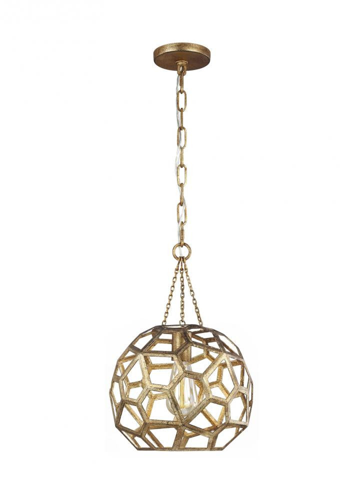 Visual Comfort Studio Feccetta Small Pendant Antique Gild