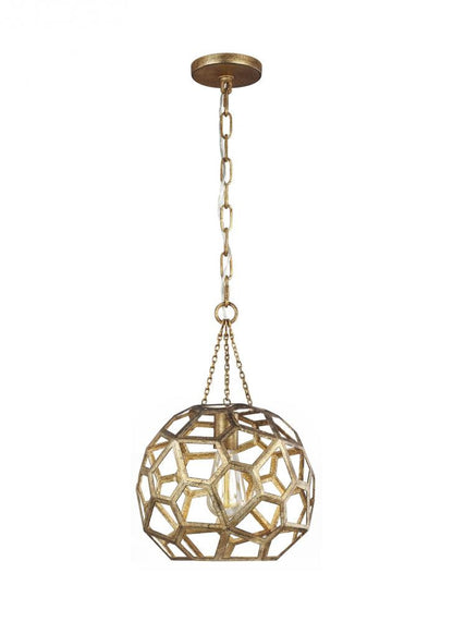 Visual Comfort Studio Feccetta Small Pendant Antique Gild