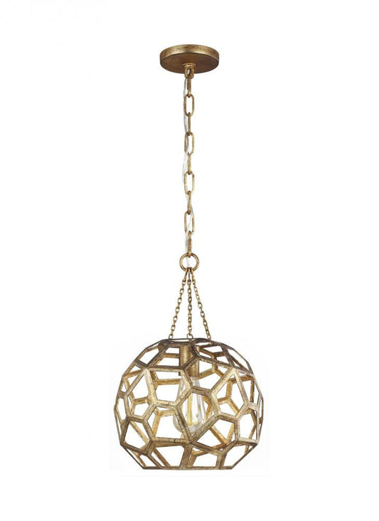 Visual Comfort Studio Feccetta Small Pendant Antique Gild