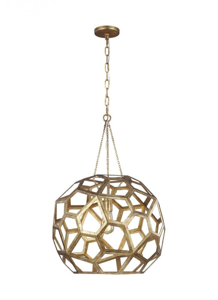 Visual Comfort Studio Feccetta Large Pendant Antique Gild