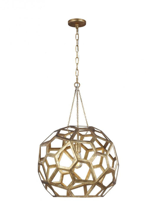 Visual Comfort Studio Feccetta Large Pendant Antique Gild