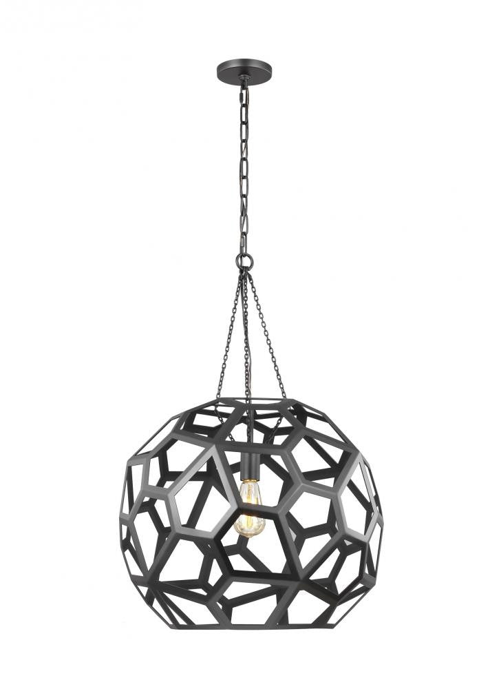 Visual Comfort Studio Feccetta Large Pendant Midnight Black