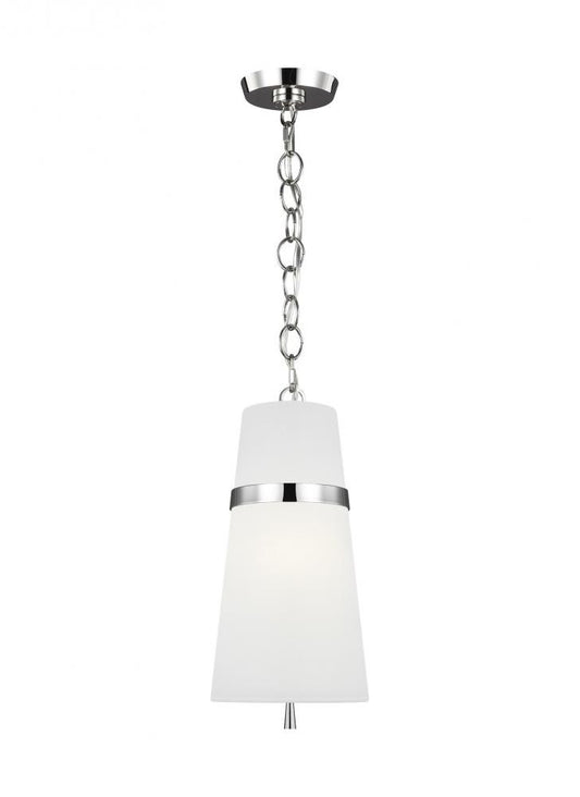 Visual Comfort Studio Cordtlandt Small Pendant Polished Nickel
