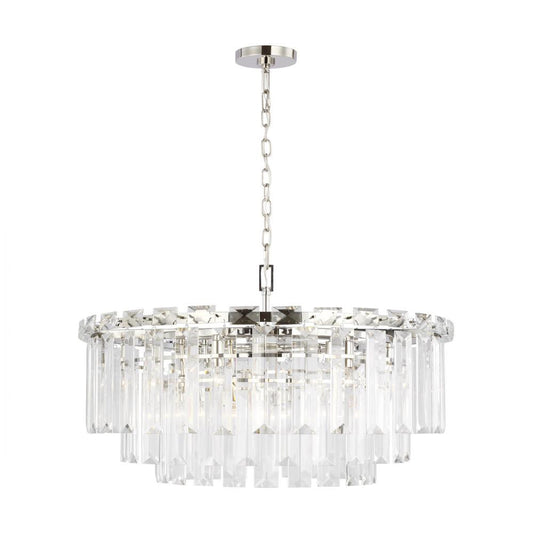 Visual Comfort Studio Arden 16 Light Large Chandelier Polished Nickel