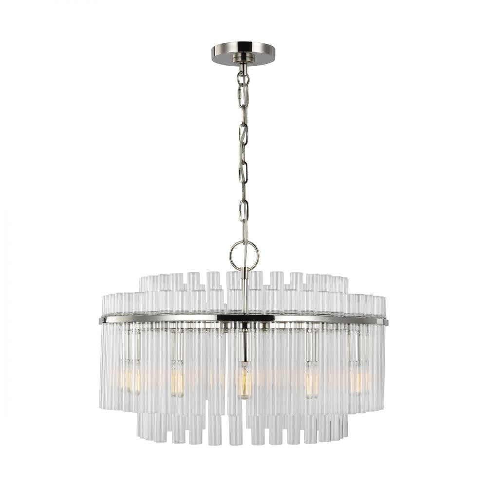 Visual Comfort Studio Beckett 12 Light Medium Chandelier Polished Nickel