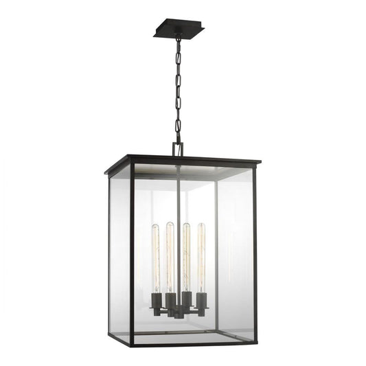 Visual Comfort Studio Freeport 4 Light Large Outdoor Hanging Lantern Heritage Copper