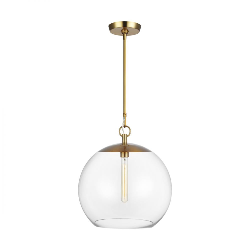 Visual Comfort Studio Atlantic Round Pendant Burnished Brass