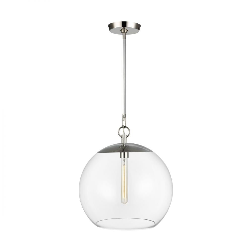 Visual Comfort Studio Atlantic Round Pendant Polished Nickel
