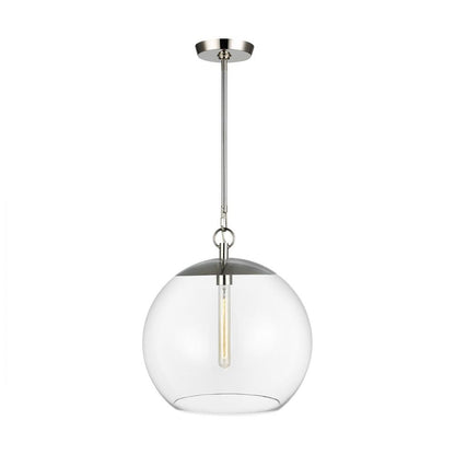 Visual Comfort Studio Atlantic Round Pendant Polished Nickel