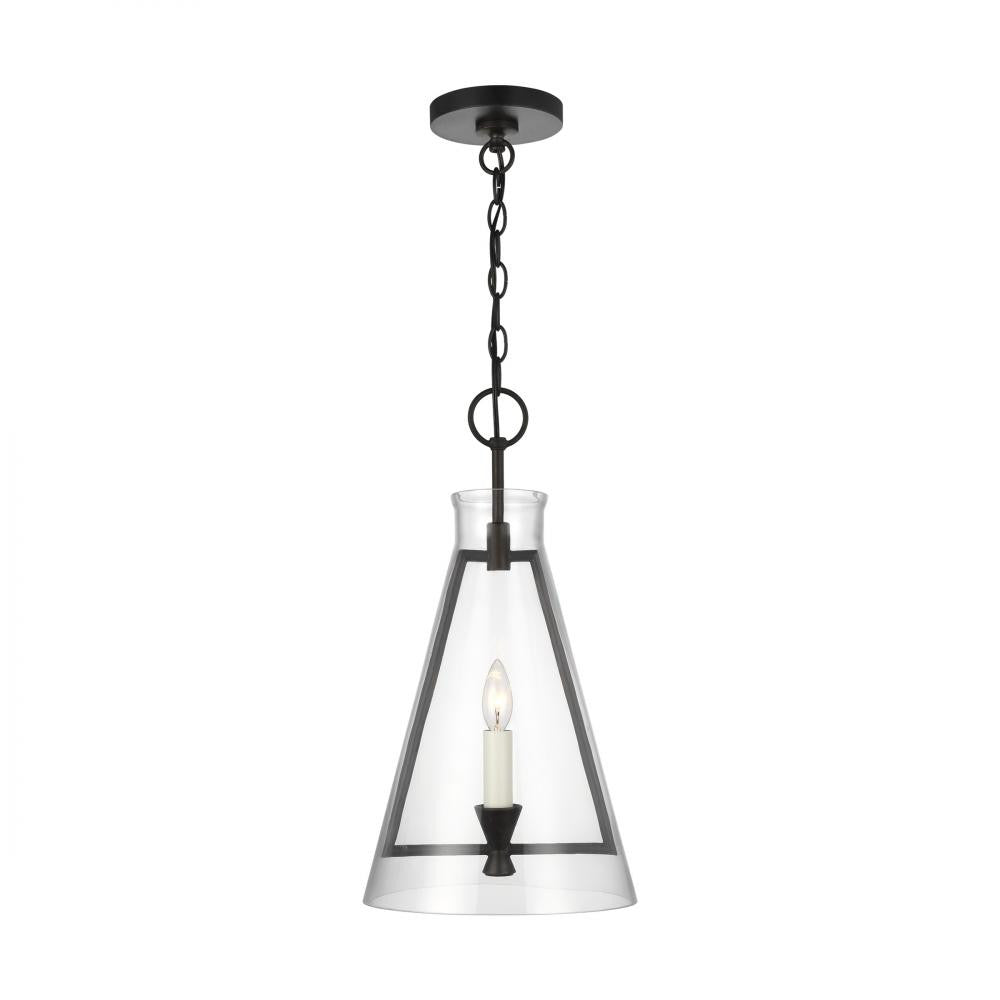 Visual Comfort Studio Keystone Medium Pendant Aged Iron