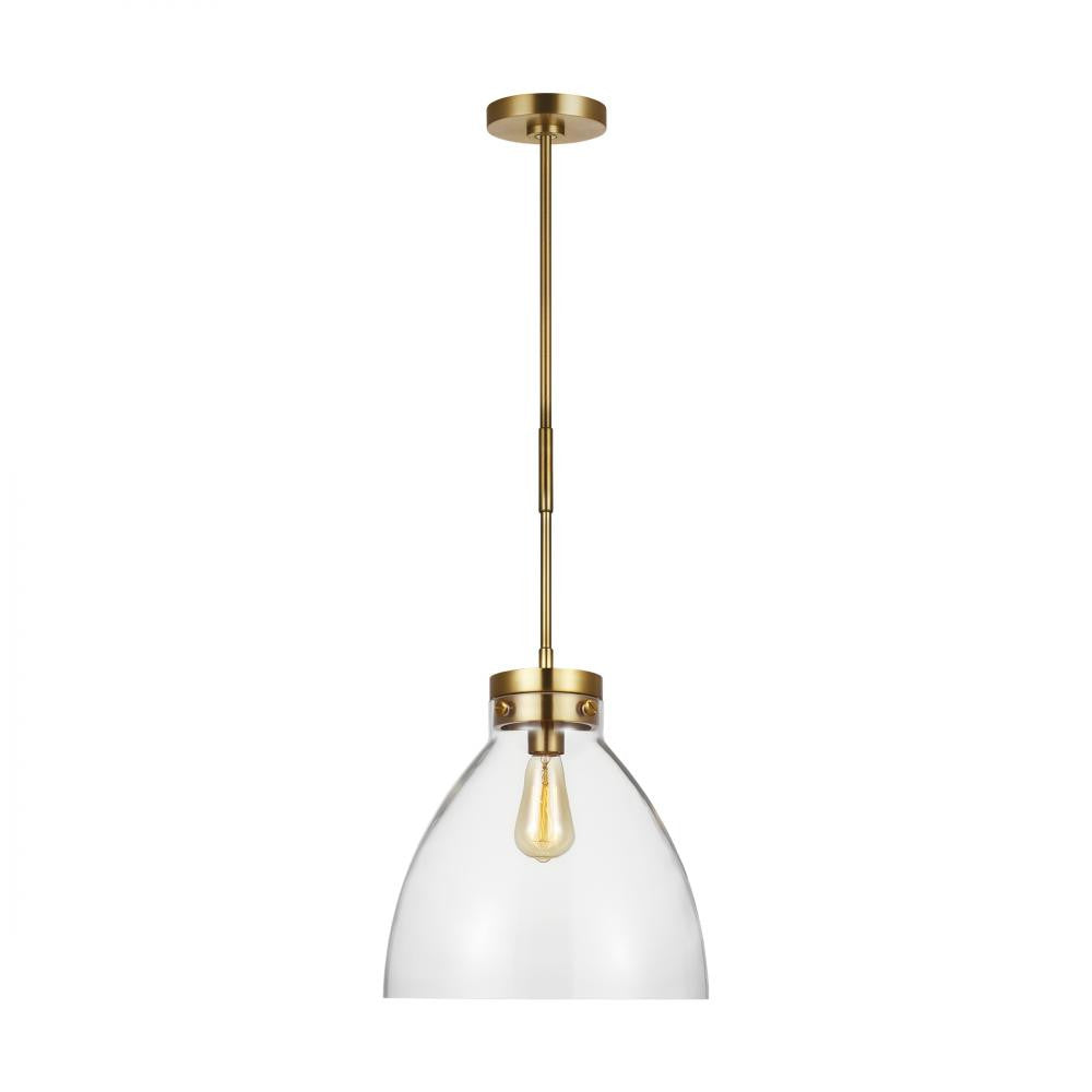 Visual Comfort Studio Garrett Wide Pendant Burnished Brass