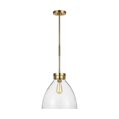 Visual Comfort Studio Garrett Wide Pendant Burnished Brass